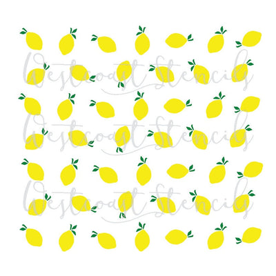 Lemon Background Stencil