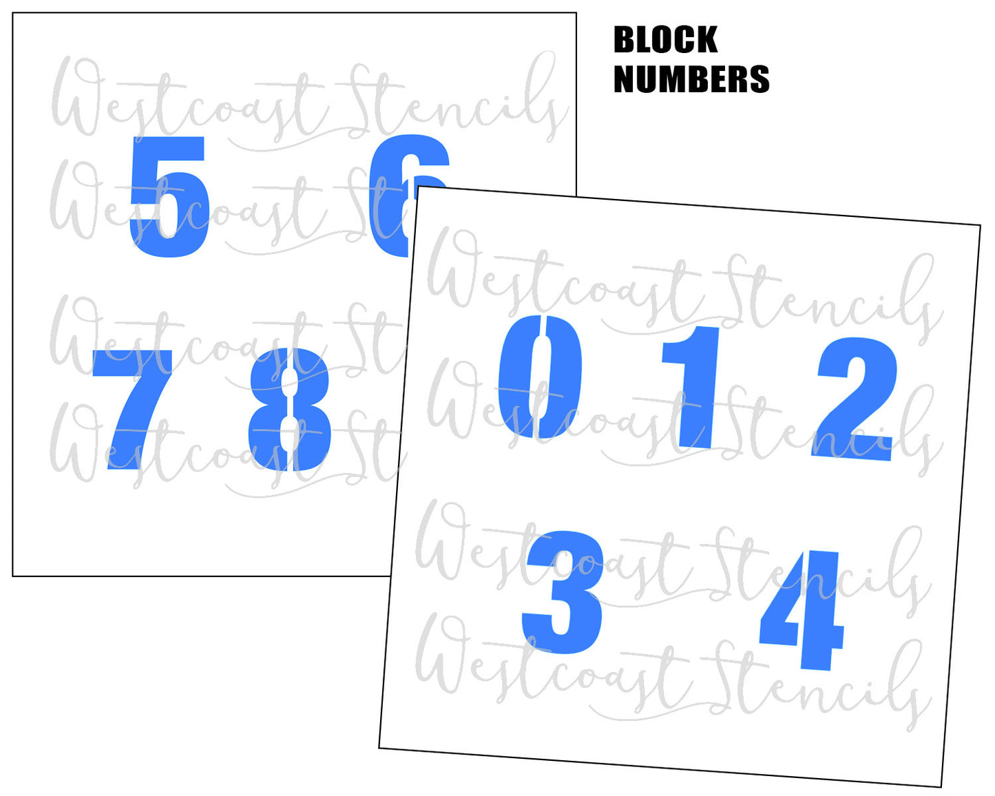 Number Set Stencil