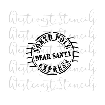 North Pole Express Stencil, Large