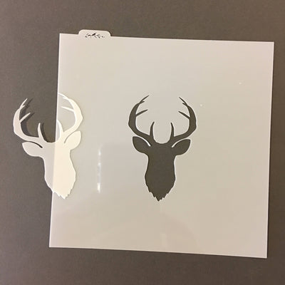 Deer Head Stencil