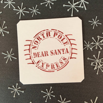 North Pole Express Stencil, Large