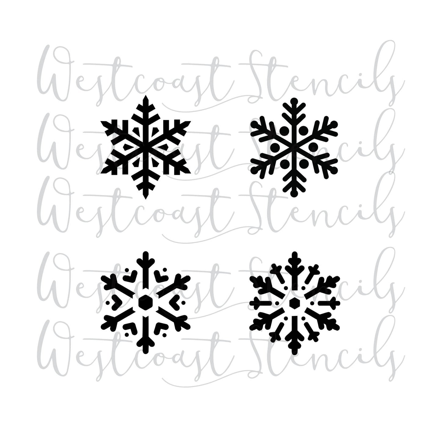 Mini Snowflake Stencil Stencil