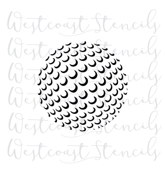 Golf Ball Stencil