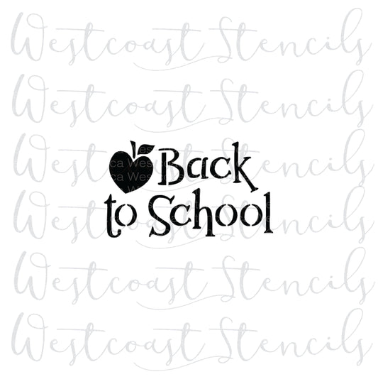 Back to School Stencil