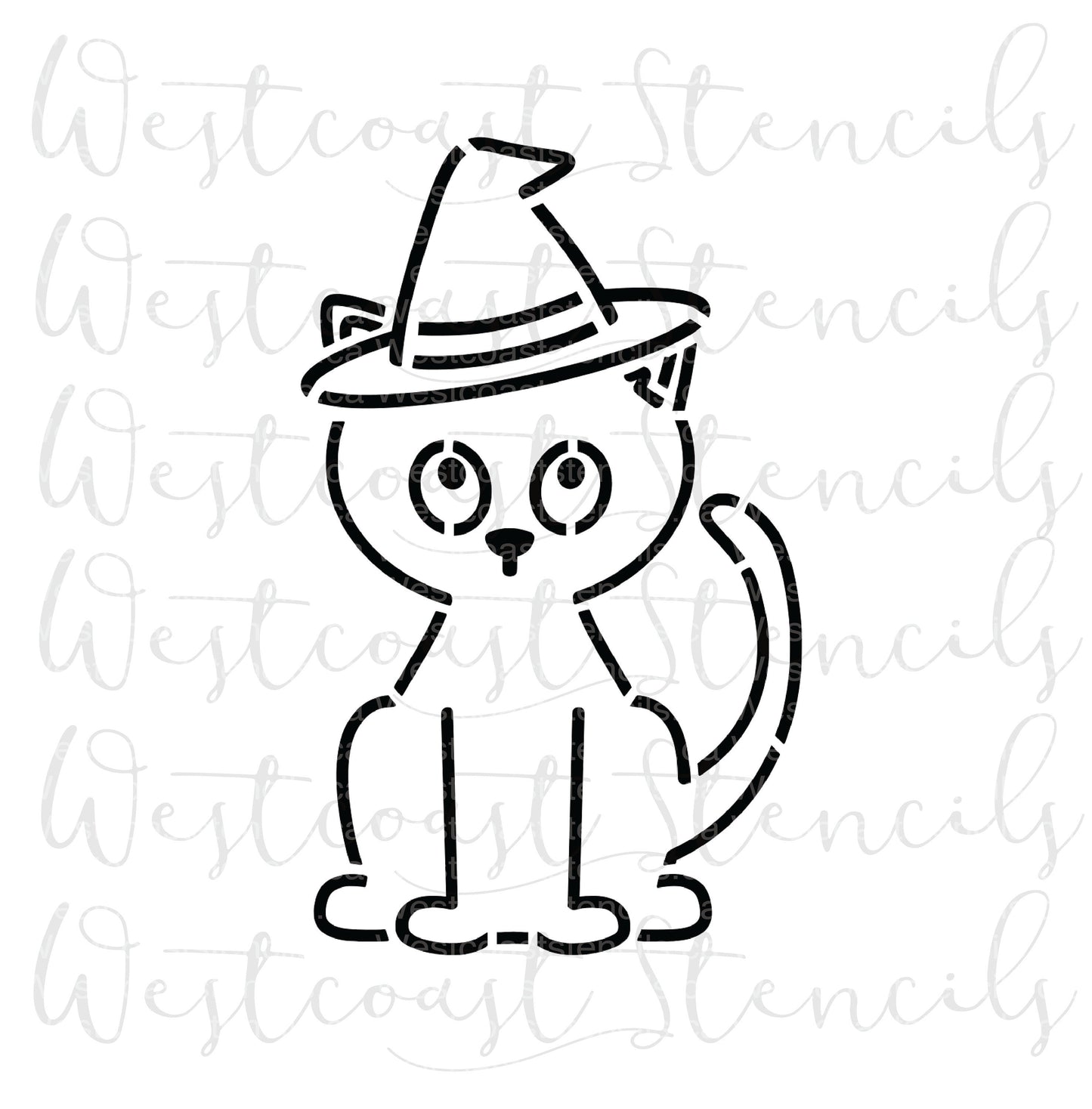 PYO Cat with Hat Stencil