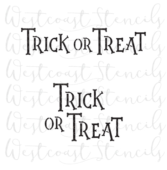 Trick or Treat Stencil