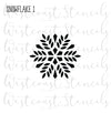 Snowflake Stencils, 4 Styles