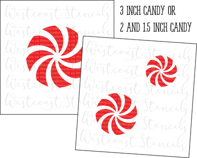Peppermint Candy Stencil