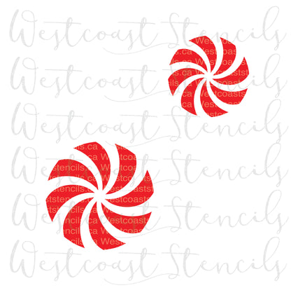 Peppermint Candy Stencil