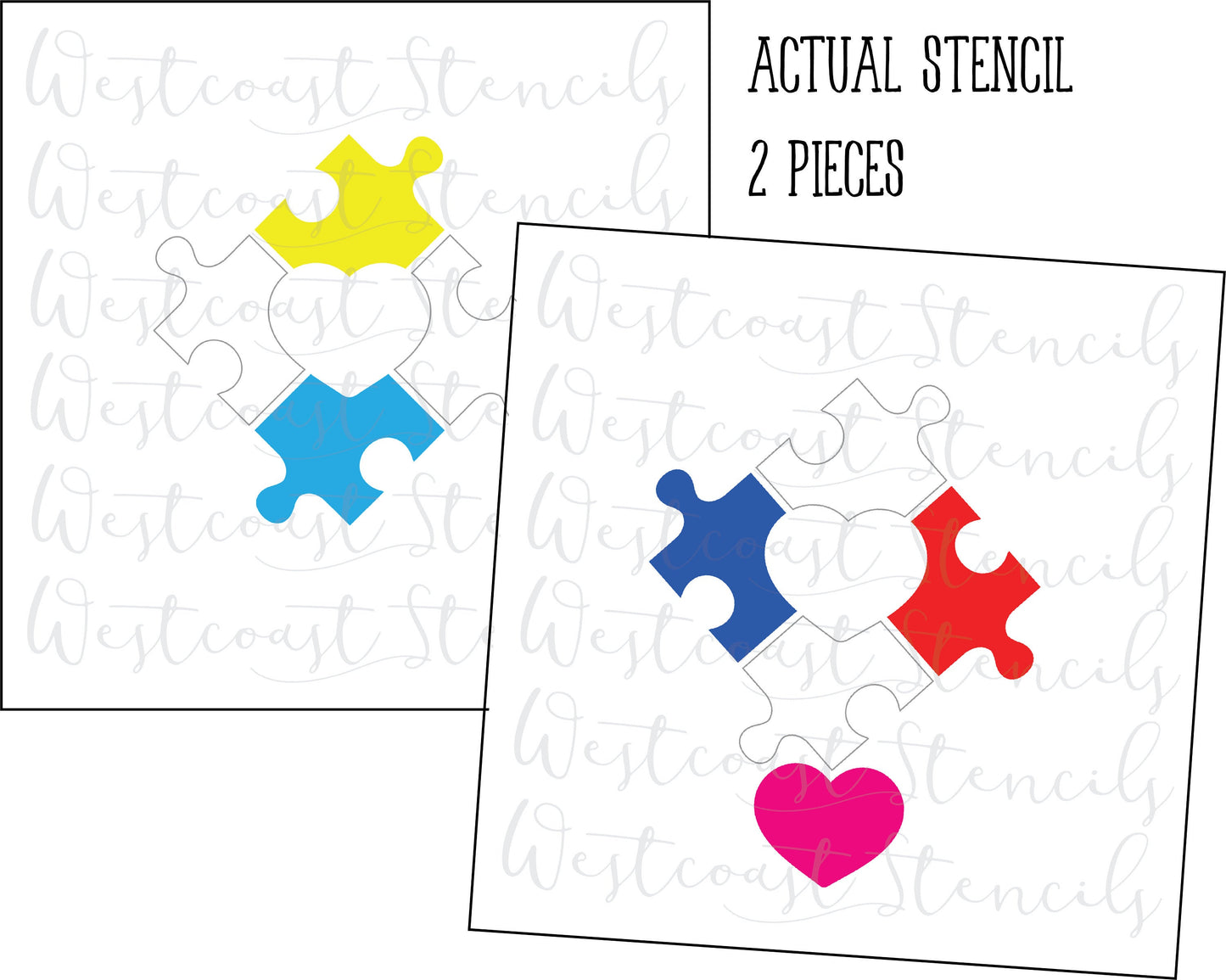 Autism Puzzle Stencil