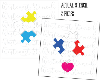 Autism Puzzle Stencil