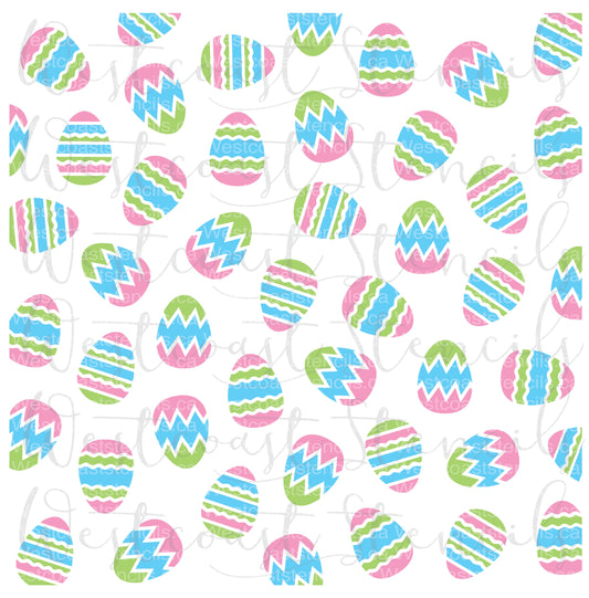 Easter Egg Background Stencil