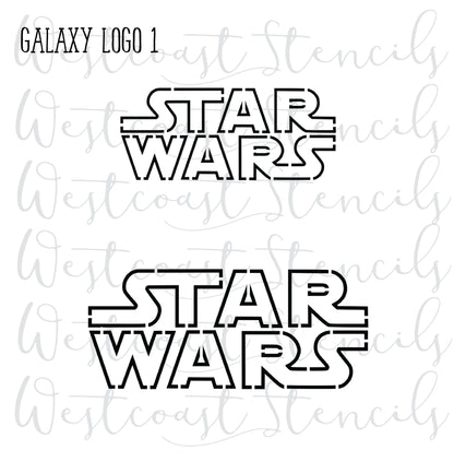 Galaxy Logo Stencil