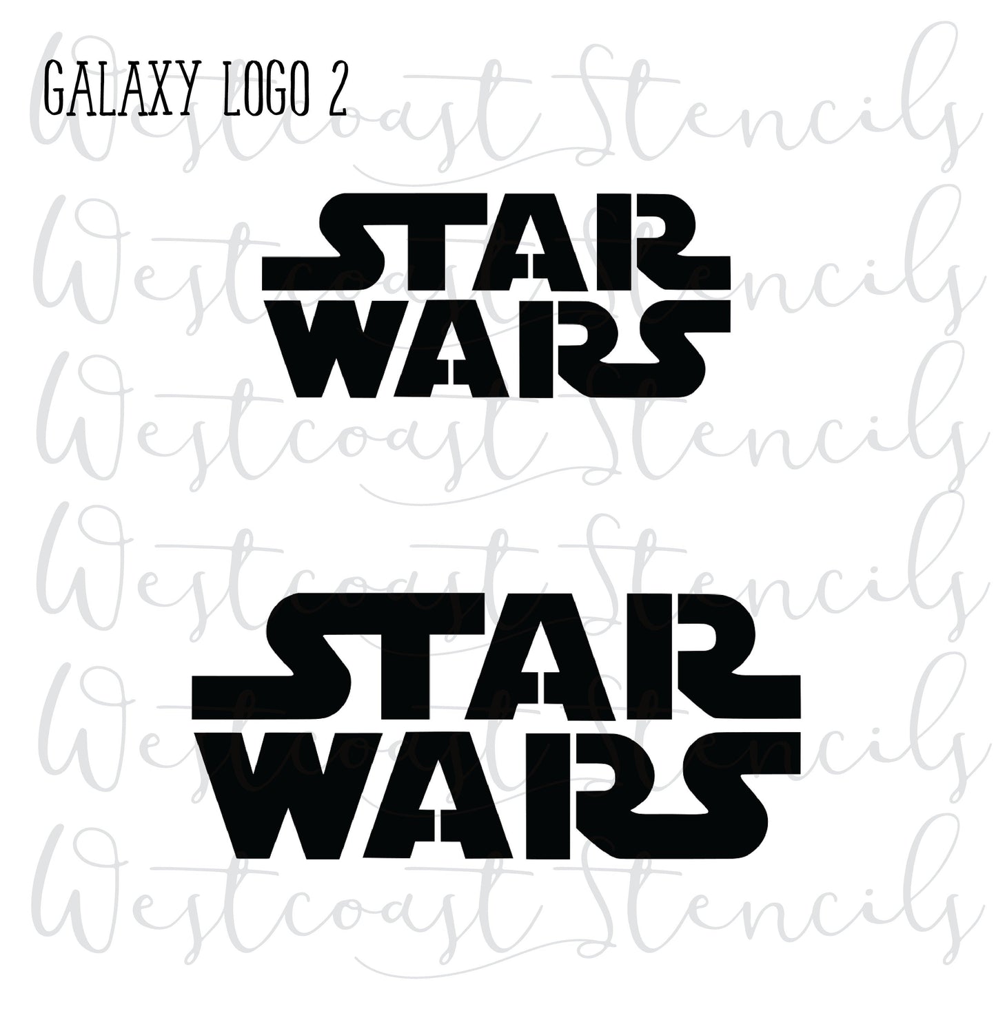 Galaxy Logo Stencil