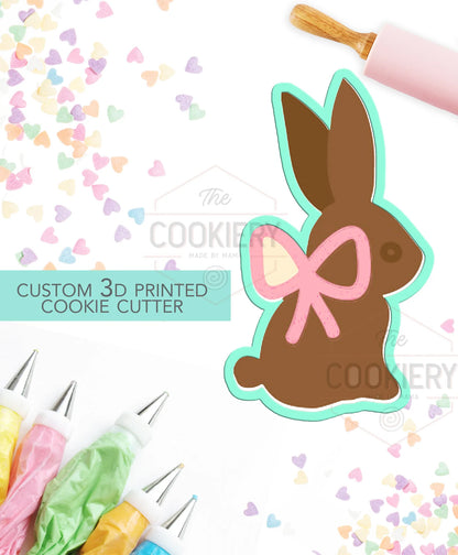 EASTER CHOCOLATE BUNNY COOKIE CUTTER, EASTER BUNNY CUTTER, 3D PRINTED COOKIE CUTTER - TCK121111