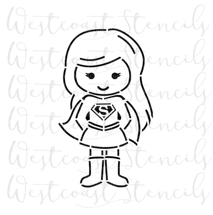 PYO Super Girl Kid Stencil