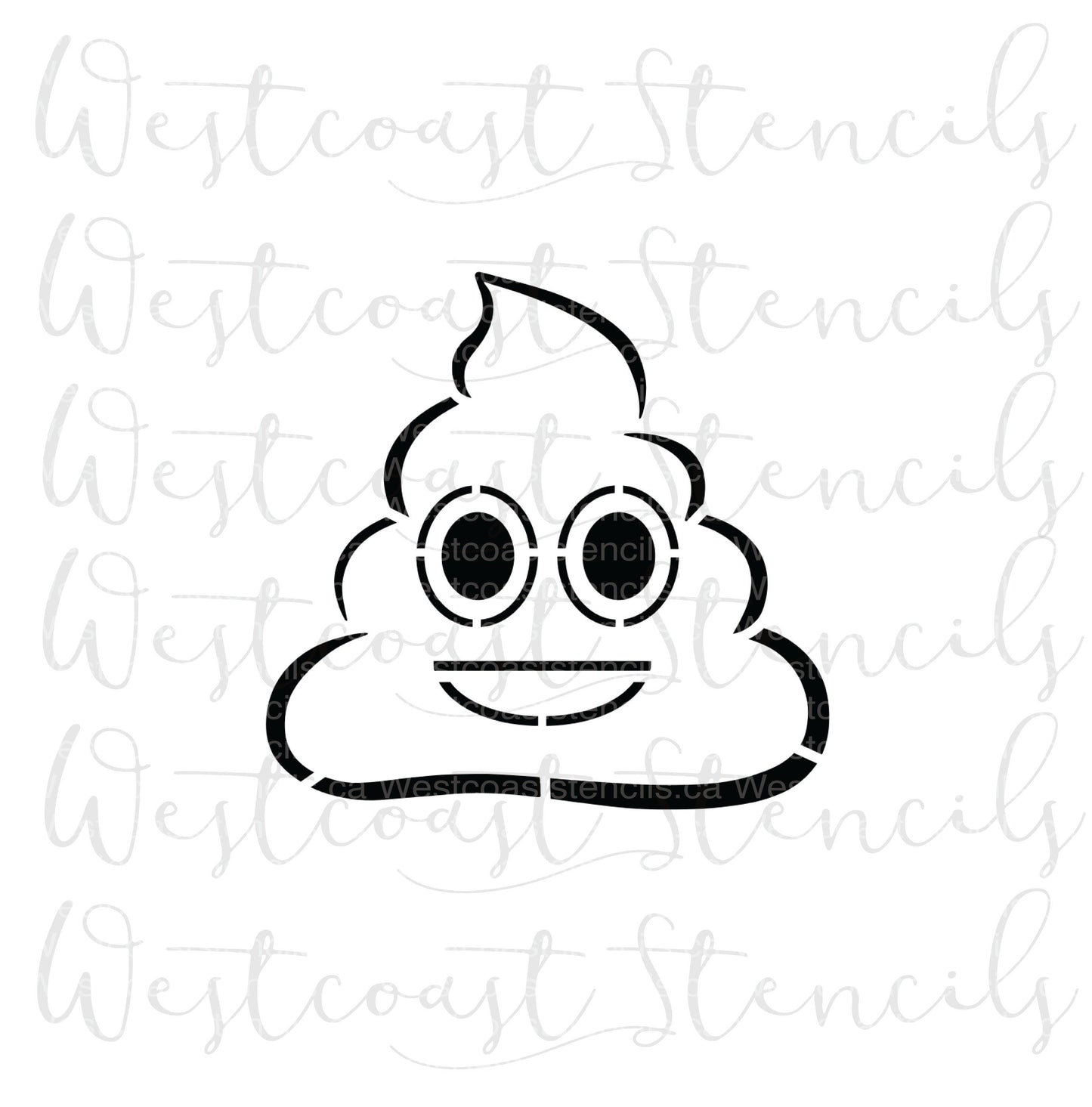 PYO Poop Emoji Stencil