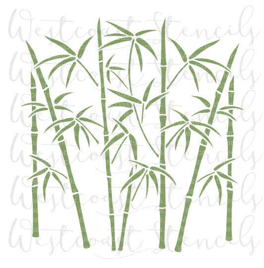 Bamboo Tree Stencil