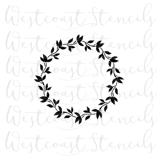 Twine Wreath Stencil, Style 1