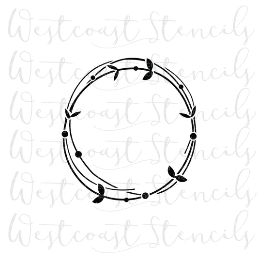 Twine Wreath Stencil, Style 2