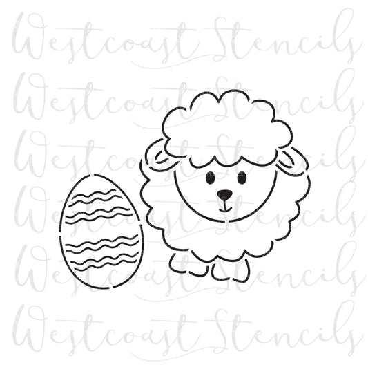 PYO Sheep and Easter Egg Stencil