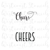 Cheers Stencil, Style 1