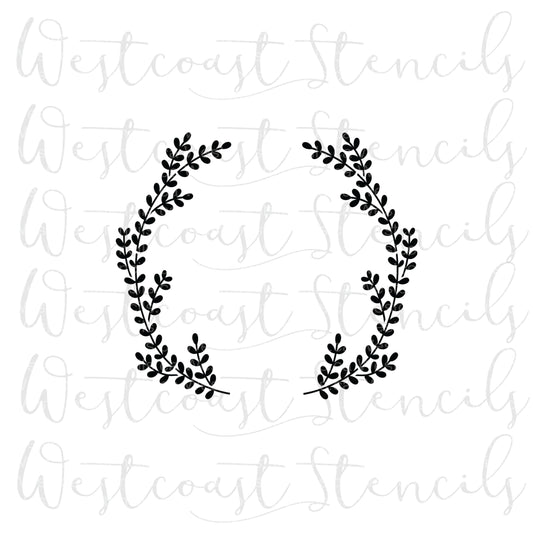 Twine Wreath Stencil, Style 3