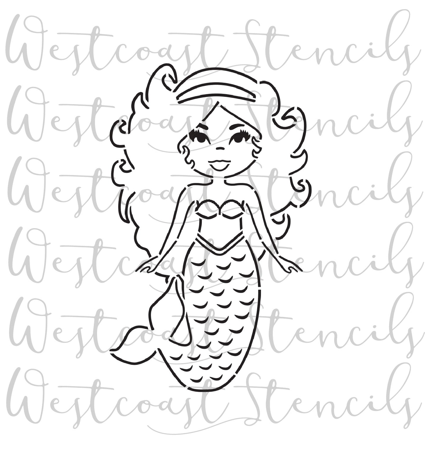 PYO Mermaid Stencil