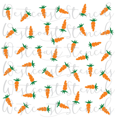 Carrot Background Stencil