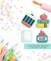 MINI SCHOOL ELEMENTS SET - MINI BACK TO SCHOOL COOKIE CUTTERS - 3D PRINTED COOKIE CUTTER - TCK21143 - SET OF 4