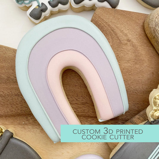 CHUBBY RAINBOW COOKIE CUTTER - ST PATRICK'S DAY - 3D PRINTED COOKIE CUTTER - TCK38112