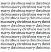 Merry Christmas Text Stencil, Style 1